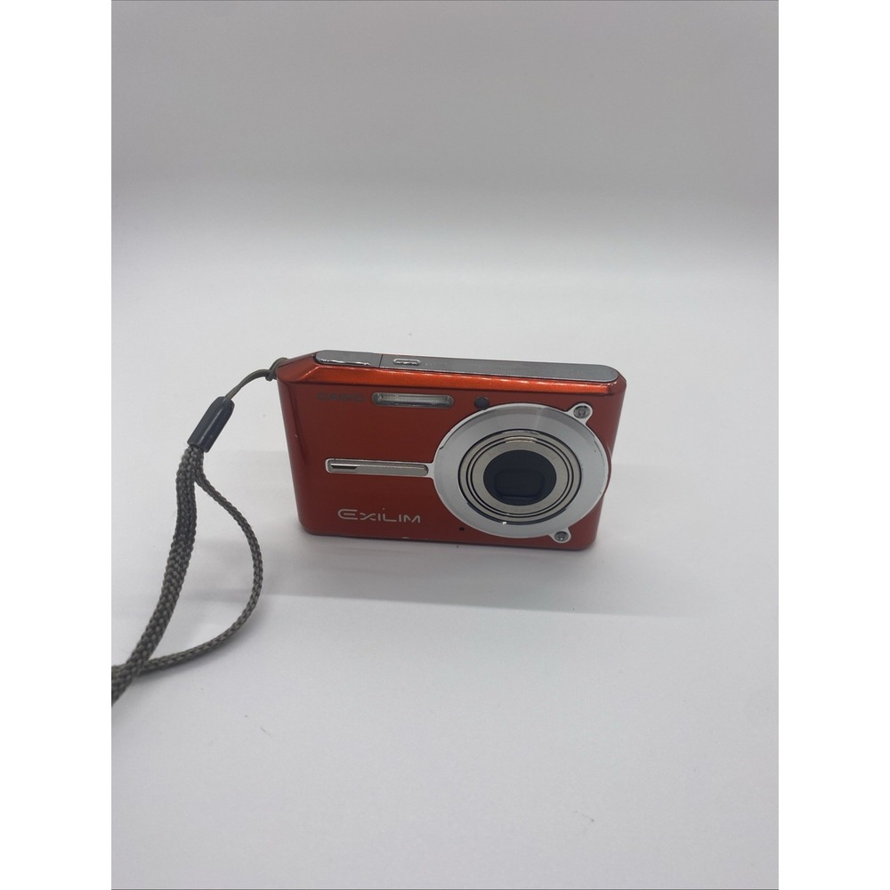 Casio Exilim EX-S600 6.0MP 3x Zoom Compact Digital Camera Orange READ